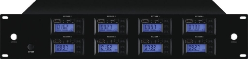 DELTA AUDIO M8XUHF -8 kanałowy odbiornik mikrofonów bezprzewodowych