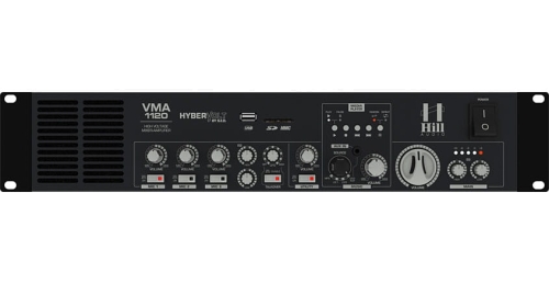 Hill Audio WMA 1120 - wzmacniacz 100V z odtwarzaczem multimedialnym i 3 wejściami mikrofonowymi - 1.jpg