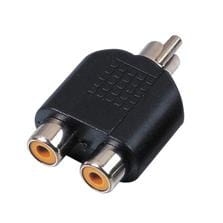 OMNITRONIC 302261180 - adapter RCA M/2x RCA F