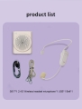 Wzmacniacz głosu, głośnik przenośny z mikrofonem bezprzewodowym i bluetooth 5.4 dla nauczycieli, przewodników, trenerów, sprzedawców - SD-S617W.jpg