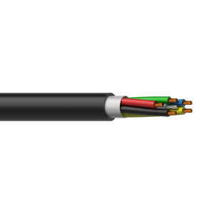 Procab LSS504B/1 Loudspeaker cable - 5 x 0,4 mm? - 21 AWG - with steel tension cable 100 meter,