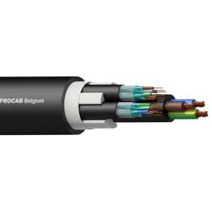 Kabel hybrydowy PROCAB PNC2527/1, LAN i zasilanie – 2x CAT7 S/FTP i 3G2.5 (100m)