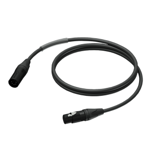 Kabel DMX 2-parowy PROCAB PRD955/3, XLR (M) do XLR(F) (3m)