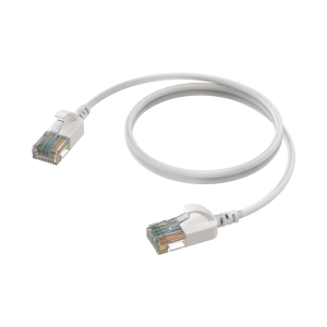 Kabel sieciowy CAT6A PROCAB CSD560W/0.5, biały (0,5m)