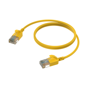 Kabel sieciowy CAT6A PROCAB CSD560Y/0.5, żółty (0,5m)