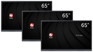 Zestaw 3x monitor interaktywny Avtek TS 8 Mate 65 + 3x Avtek Soundbar 2.1 ver.2